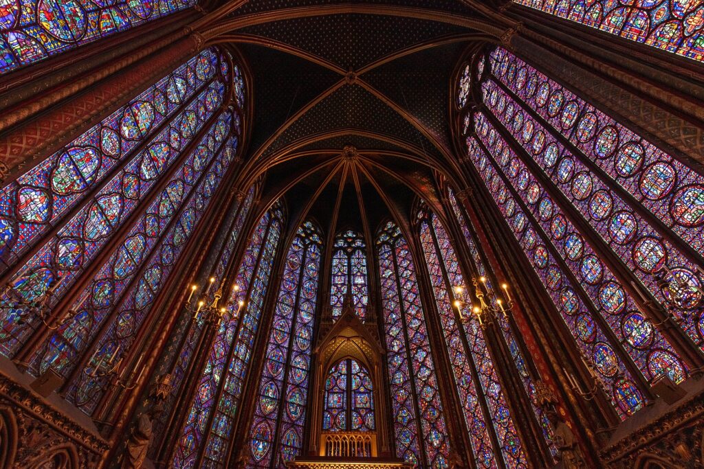 Vitrais da Sainte-Chapelle, em Paris